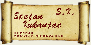 Stefan Kukanjac vizit kartica